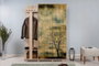 Hanah Home 135-729 Expositor Recibidor Roble Sonoma 135x194x36 cm Tablero Partículas Melamina